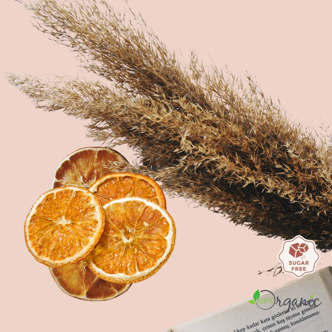 A festive arrangement of dried orange slices, perfect for tea, mulled wine, or holiday decor.