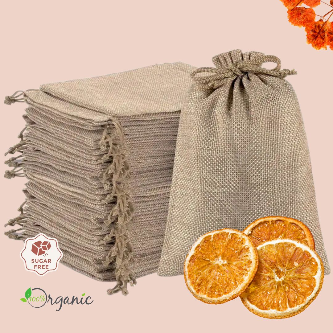 A festive arrangement of dried orange slices, perfect for tea, mulled wine, or holiday decor.