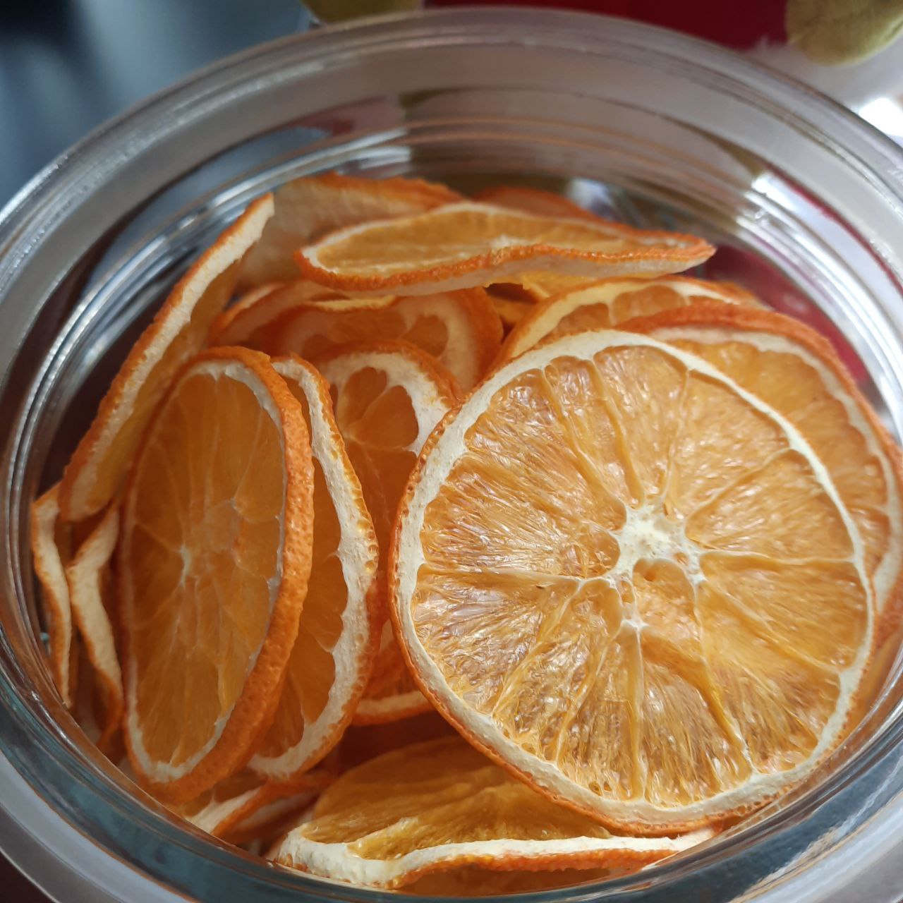 A festive arrangement of dried orange slices, perfect for tea, mulled wine, or holiday decor.